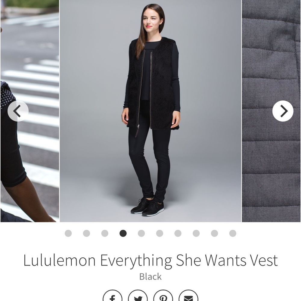 Lululemon everything she wants vest